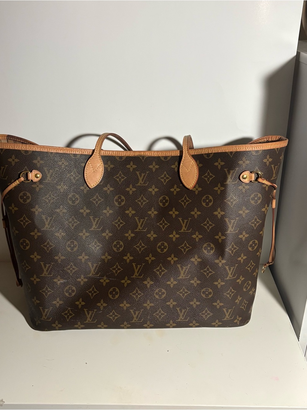 Louis Vuitton Monogram Neverfull GM Tote - Brown with Tan Trimb